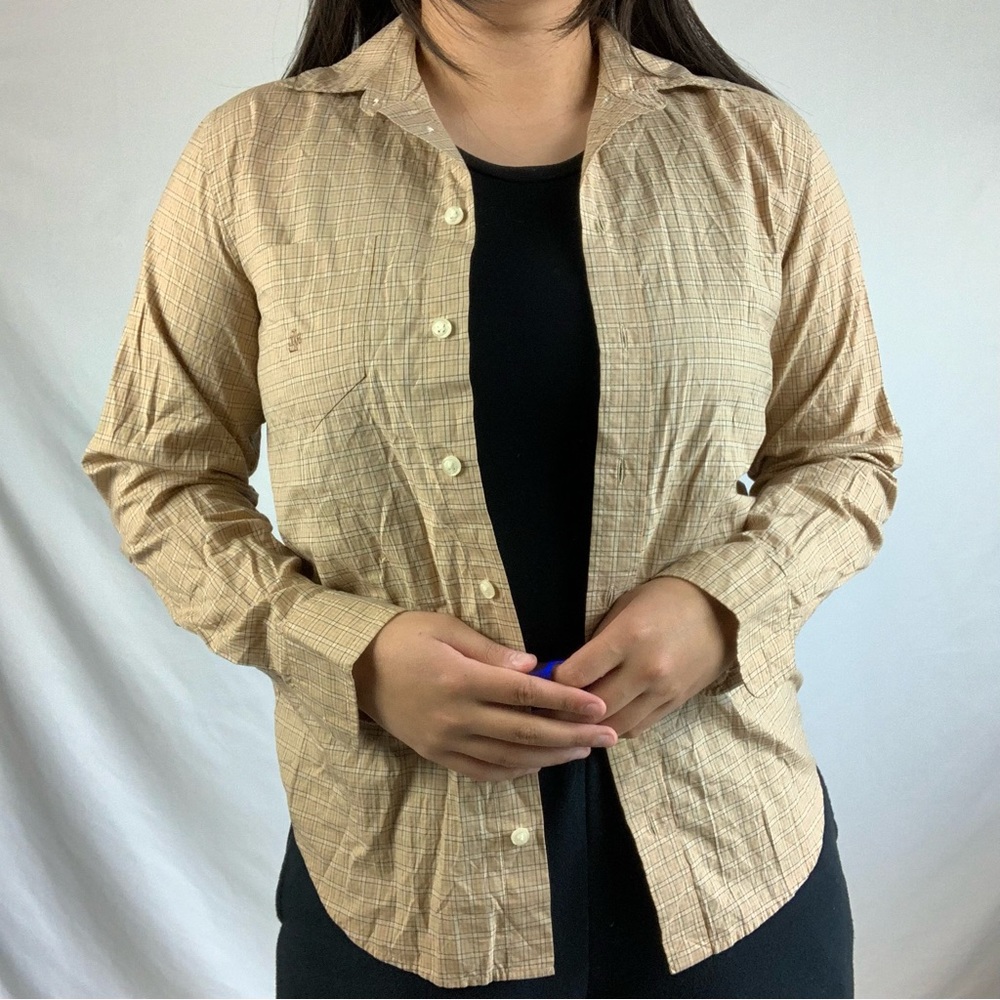 Ralph Lauren Neutral Button Down - Picture 2 of 5